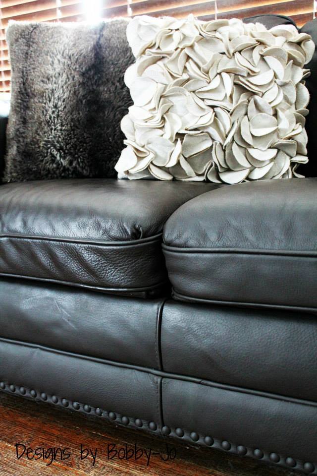 Painting Leather Fabric Furniture The, How To Spray Leather Sofa
